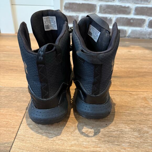 Under Armour Micro G Valsetz Side Zip Tactical Boots Mens Size 10 All Black - Picture 4 of 8